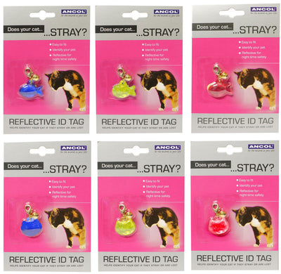 Ancol Cat Reflective Id Tags Assorted
